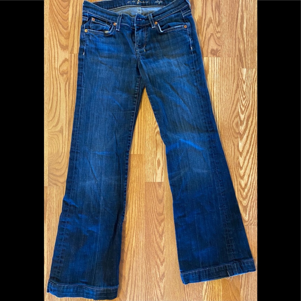 7 for All Mankind Dojo Flare Bottom Jeans Sz 26x30